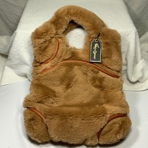 NWT - Foley + Corinna Faux Fur Tan Purse